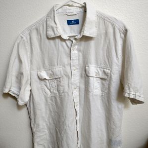 White SS button up
